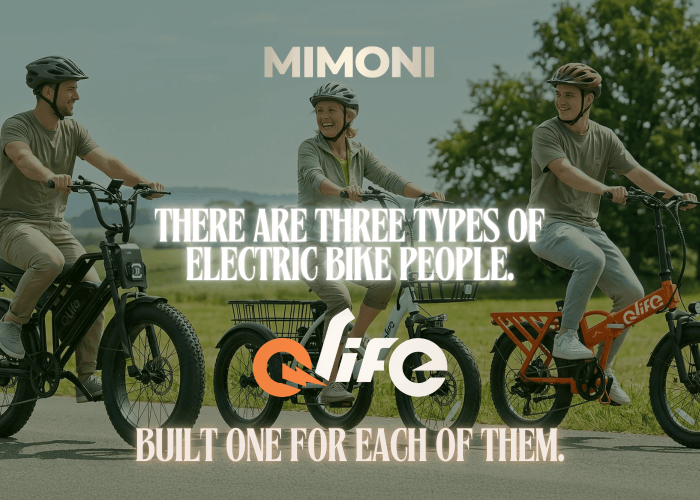There Are Three Types of Electric Bike People. Qlife Built One for Each of Them.
